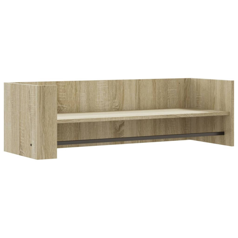 (sonoma oak, 100 x 35 x 30.5 cm) vidaXL Wall Shelf Floating Shelf Hanging Wall Storage Shelf Engineered Wood