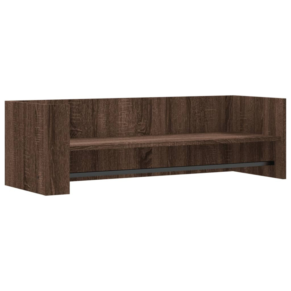 (brown oak, 100 x 35 x 30.5 cm) vidaXL Wall Shelf Floating Shelf Hanging Wall Storage Shelf Engineered Wood