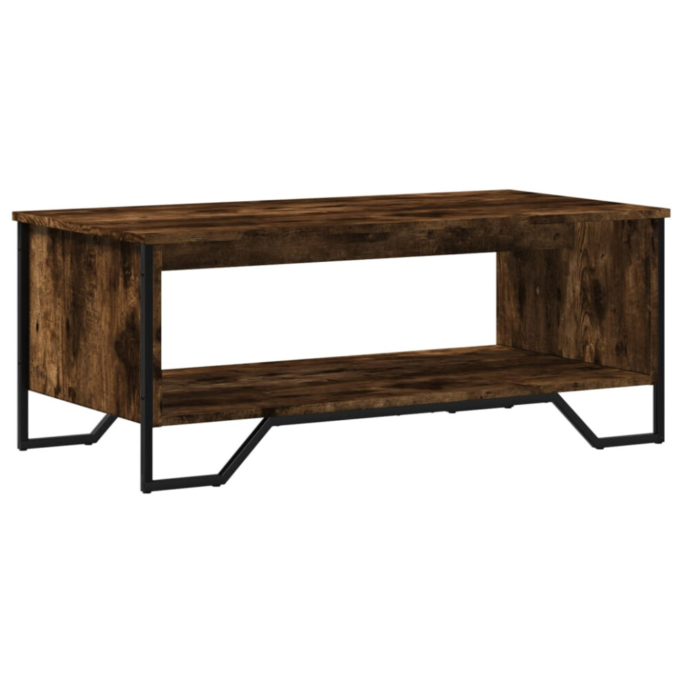 (smoked oak, 100 x 51 x 40 cm) vidaXL Coffee Table End Table Accent Side Table Sonoma Oak Engineered Wood