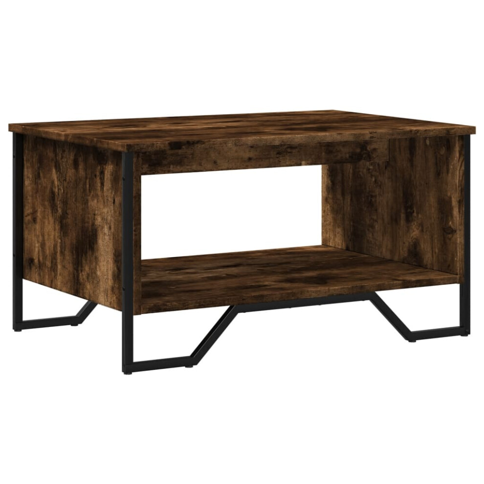 (smoked oak, 75 x 51 x 40 cm) vidaXL Coffee Table End Table Accent Side Table Sonoma Oak Engineered Wood