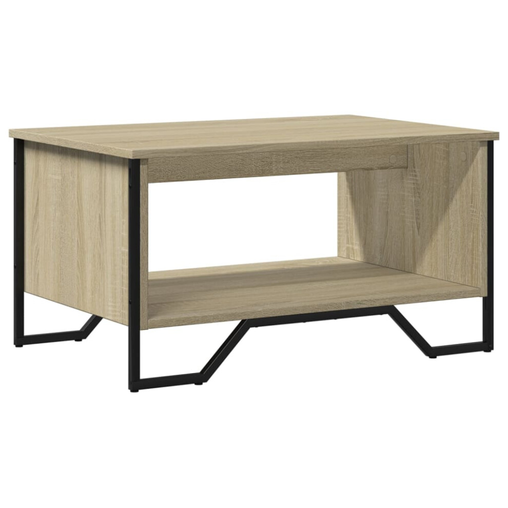 (sonoma oak, 75 x 51 x 40 cm) vidaXL Coffee Table End Table Accent Side Table Sonoma Oak Engineered Wood