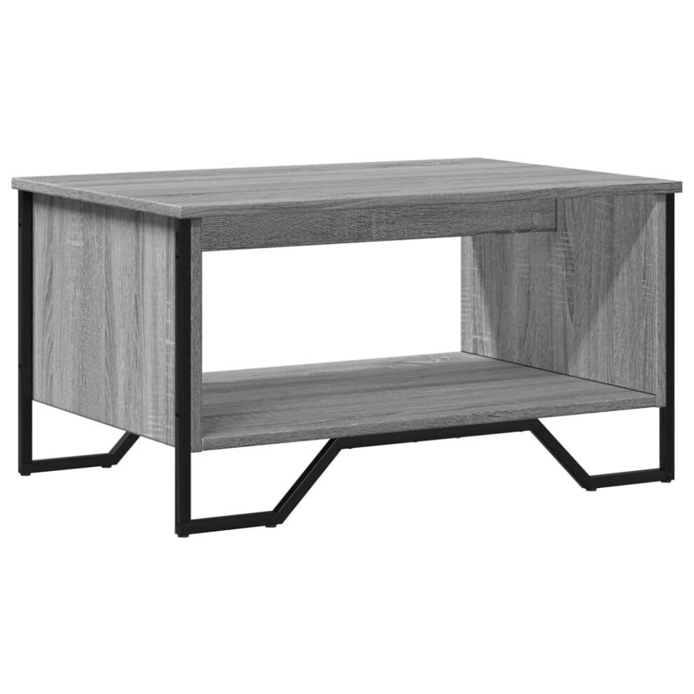 (grey sonoma, 75 x 51 x 40 cm) vidaXL Coffee Table End Table Accent Side Table Sonoma Oak Engineered Wood