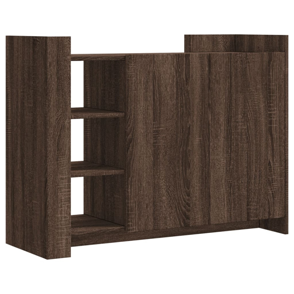 (brown oak) vidaXL Sideboard Storage Cupboard Cabinet Highboard Sonoma Oak Engineered Wood