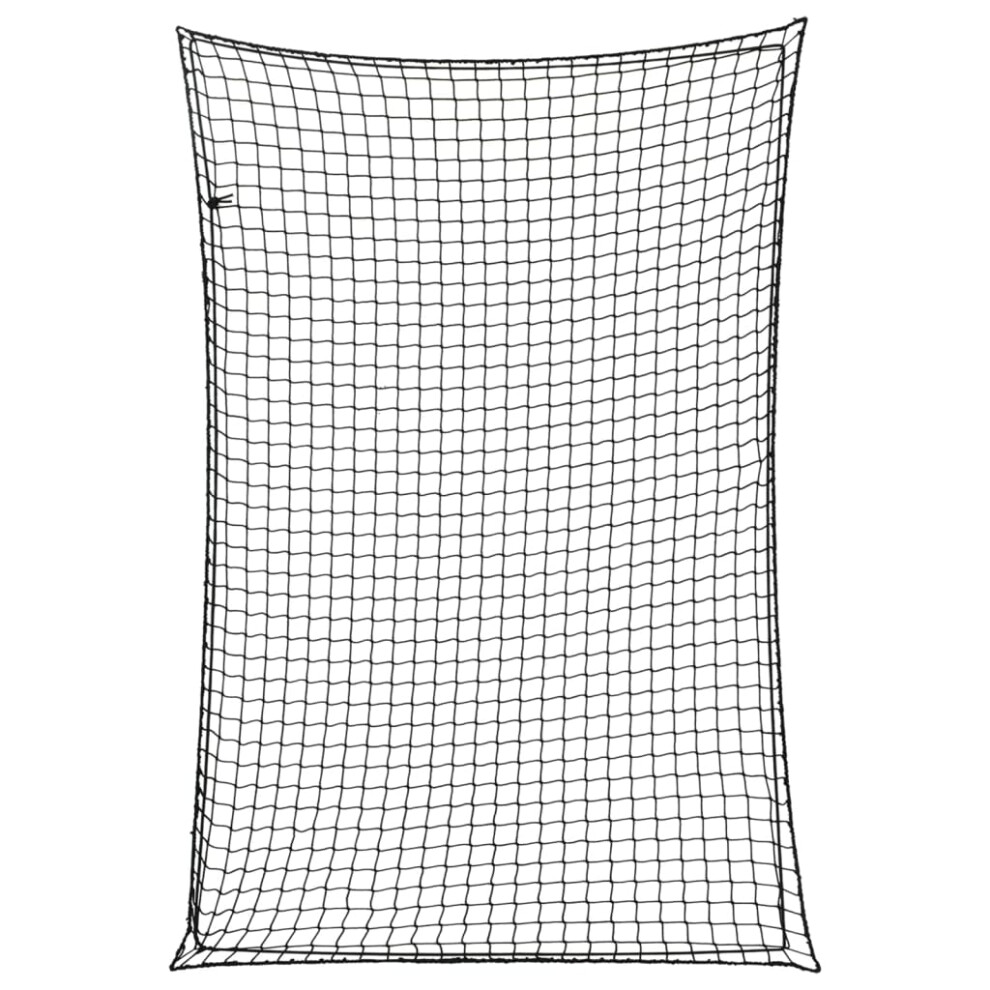 (black, 2.2 x 1.5 m) vidaXL Trailer Net with Elastic Rope Cargo Net Truck Bed Mesh Net Green PP