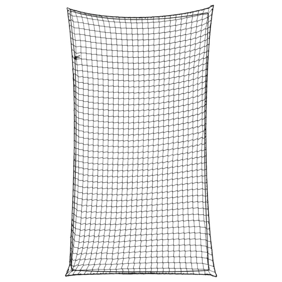 (black, 2.7 x 1.5 m) vidaXL Trailer Net with Elastic Rope Cargo Net Truck Bed Mesh Net Green PP