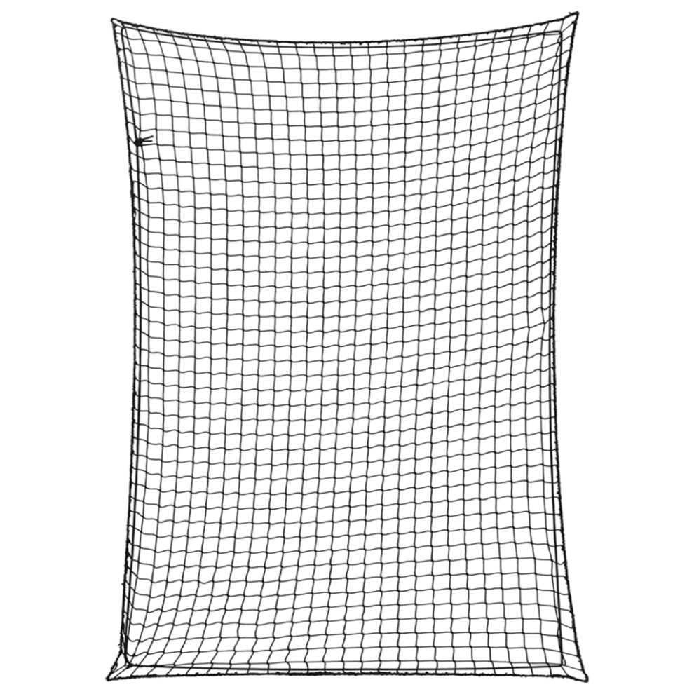 (black, 3.5 x 2.5 m) vidaXL Trailer Net with Elastic Rope Cargo Net Truck Bed Mesh Net Green PP