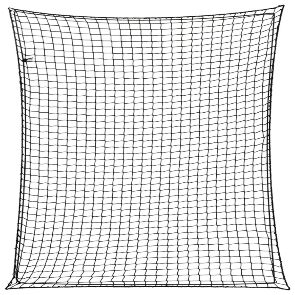 (black, 3 x 3 m) vidaXL Trailer Net with Elastic Rope Cargo Net Truck Bed Mesh Net Green PP