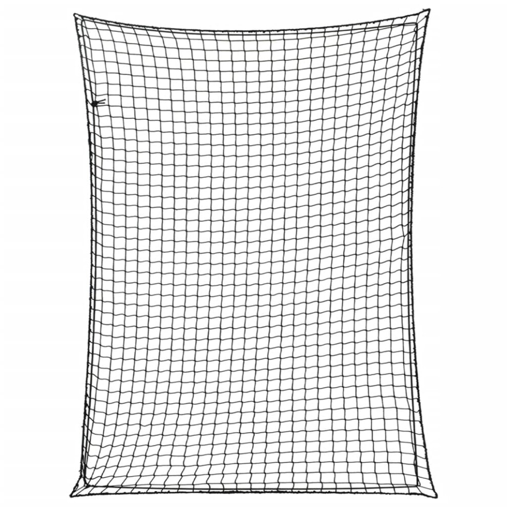 (black, 4 x 3 m) vidaXL Trailer Net with Elastic Rope Cargo Net Truck Bed Mesh Net Green PP