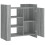 VidaXL (grey sonoma) vidaXL Sideboard Cupboard Side Cabinet Highboard Concrete Grey Engineered Wood 7