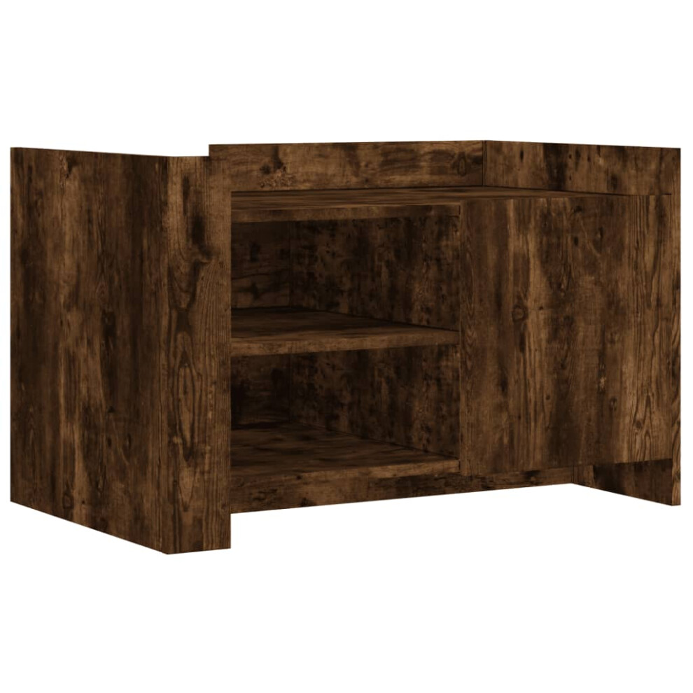 Vidaxl (Smoked Oak, 80 X 50 X 50 Cm) Coffee Table End Table Accent Side Table Sonoma Oak Engineered Wood