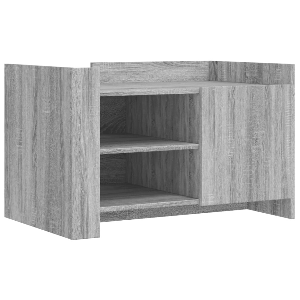 (grey sonoma, 80 x 50 x 50 cm) vidaXL Coffee Table End Table Accent Side Table Sonoma Oak Engineered Wood