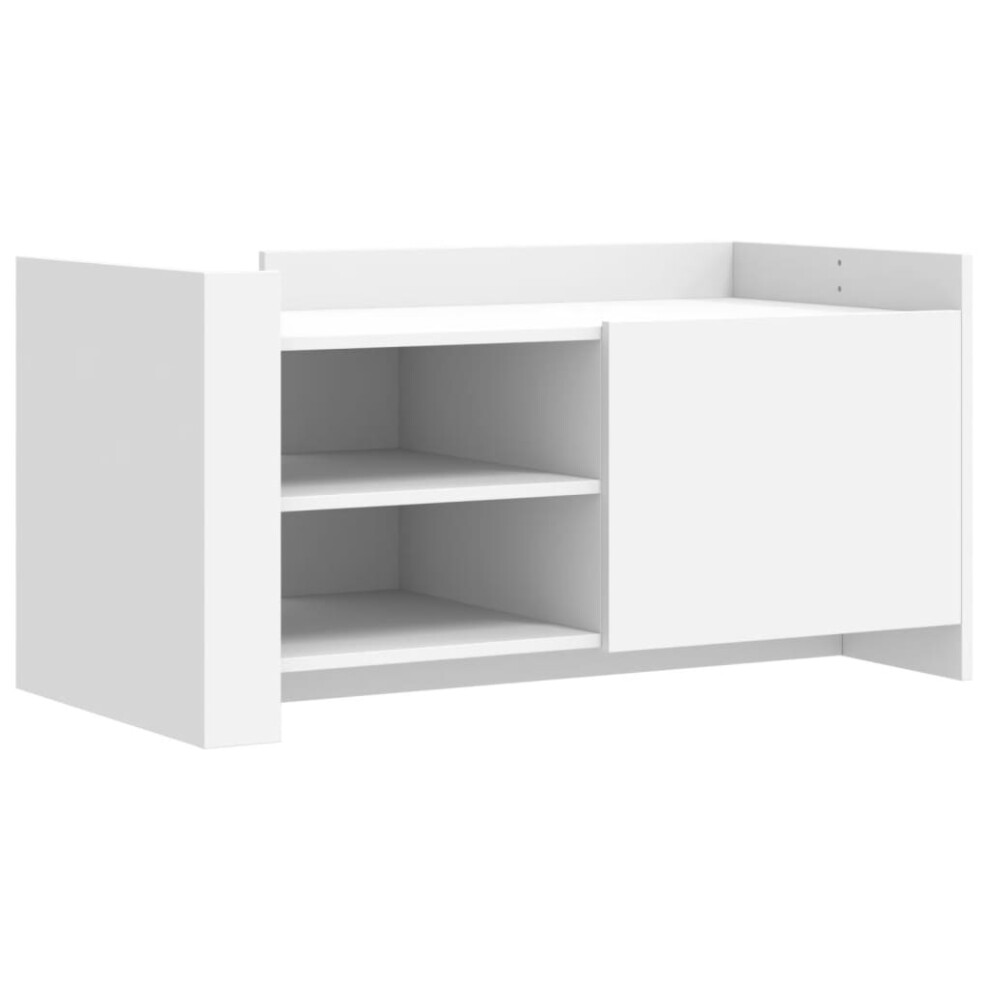 Vidaxl (White, 100 X 50 X 50 Cm) Coffee Table End Table Accent Side Table Sonoma Oak Engineered Wood