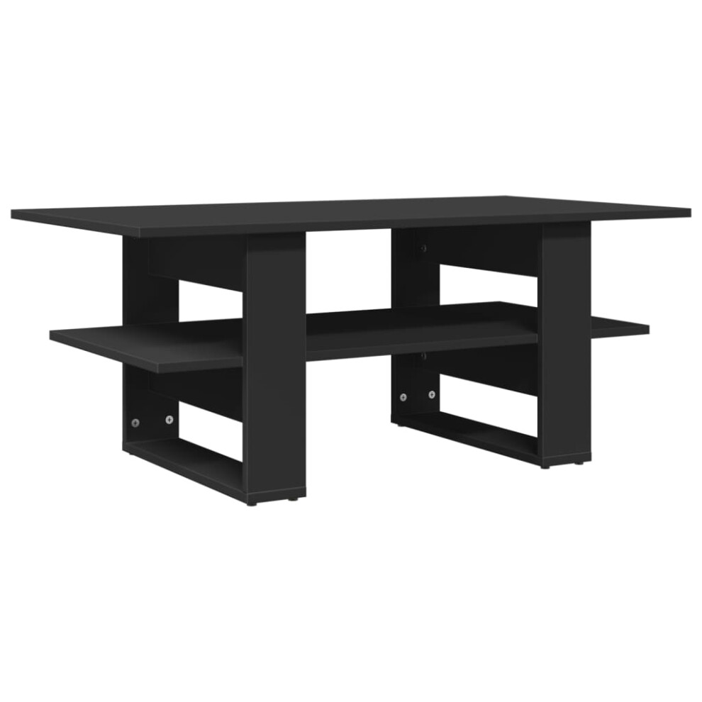 (black) vidaXL Coffee Table Hallway Centre End Table Tea Side Table Engineered Wood