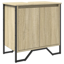 (sonoma oak) vidaXL Bathroom Sink Cabinet Storage Cupboard Vanity Unit Engineered Wood
