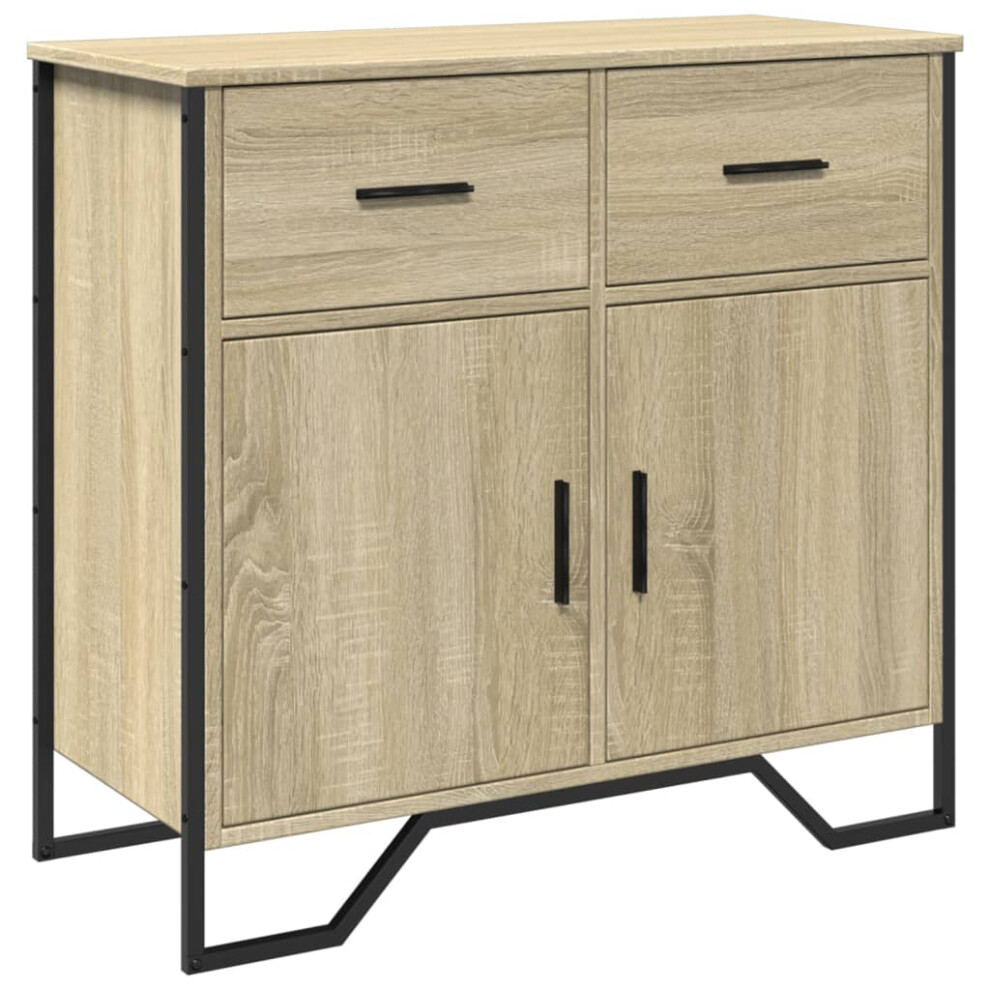 (sonoma oak) vidaXL Sideboard Storage Cupboard Cabinet Highboard Brown Oak Engineered Wood