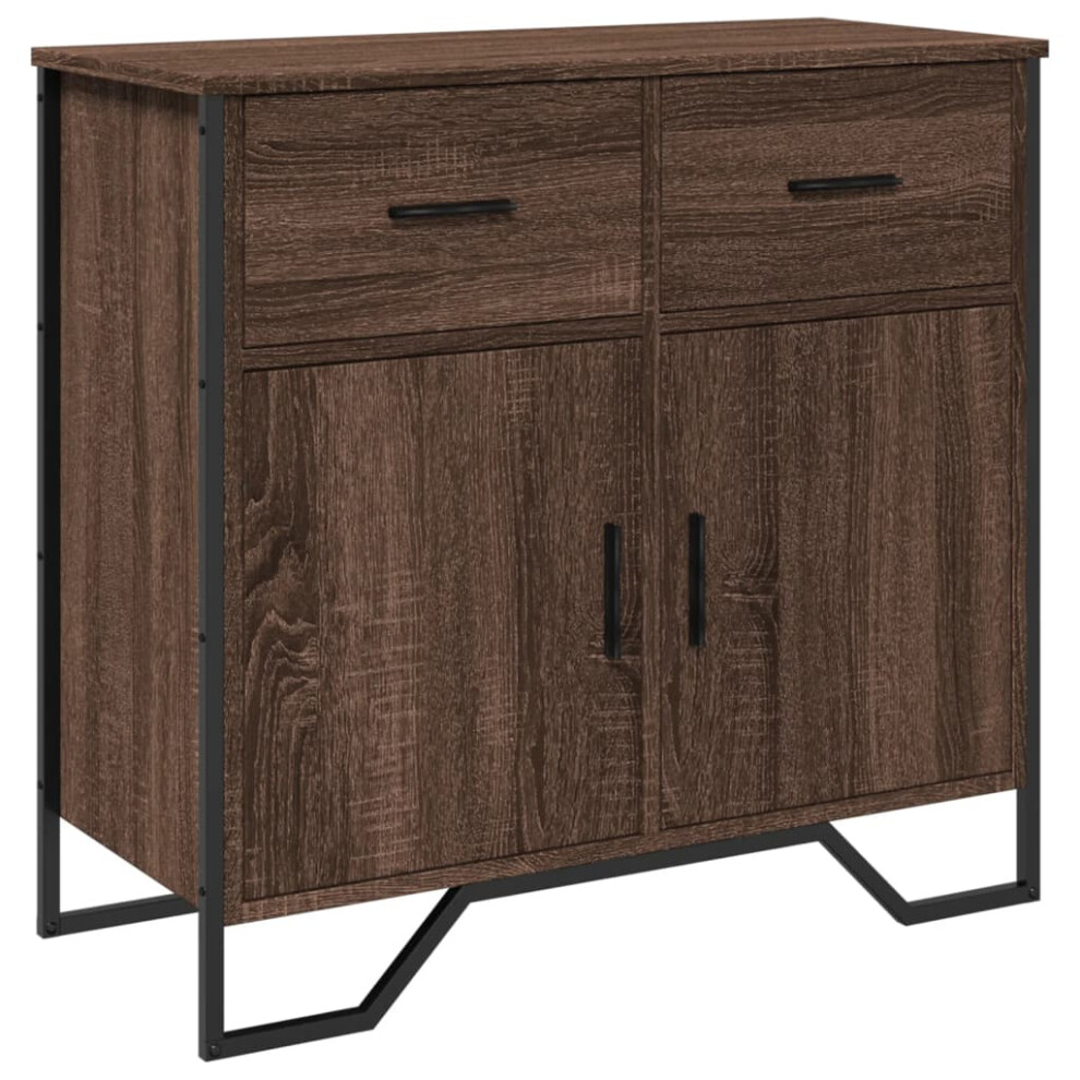 (brown oak) vidaXL Sideboard Storage Cupboard Cabinet Highboard Brown Oak Engineered Wood