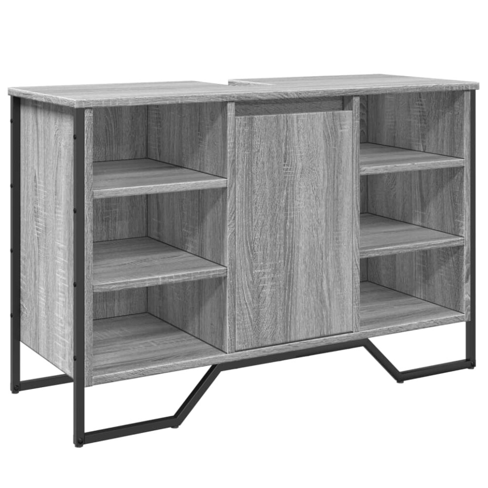 Vidaxl (Grey Sonoma) Bathroom Sink Cabinet Storage Vanity Unit Grey Sonoma Engineered Wood