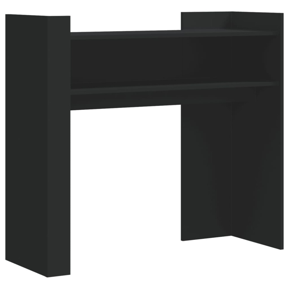 Vidaxl (Black) Console Table Hallway Tea End Table Accent Side Table Engineered Wood