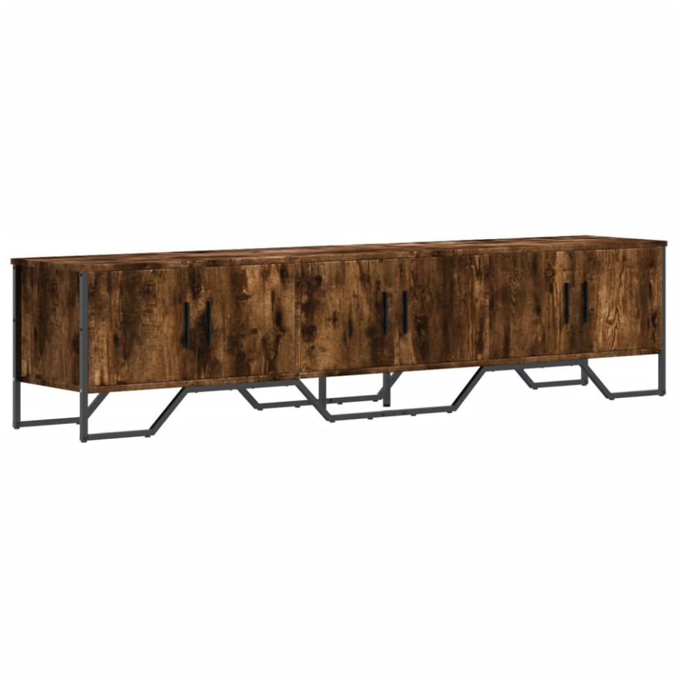 (smoked oak) vidaXL TV Cabinet TV Stand TV Unit Entertainment Centre Black Engineered Wood