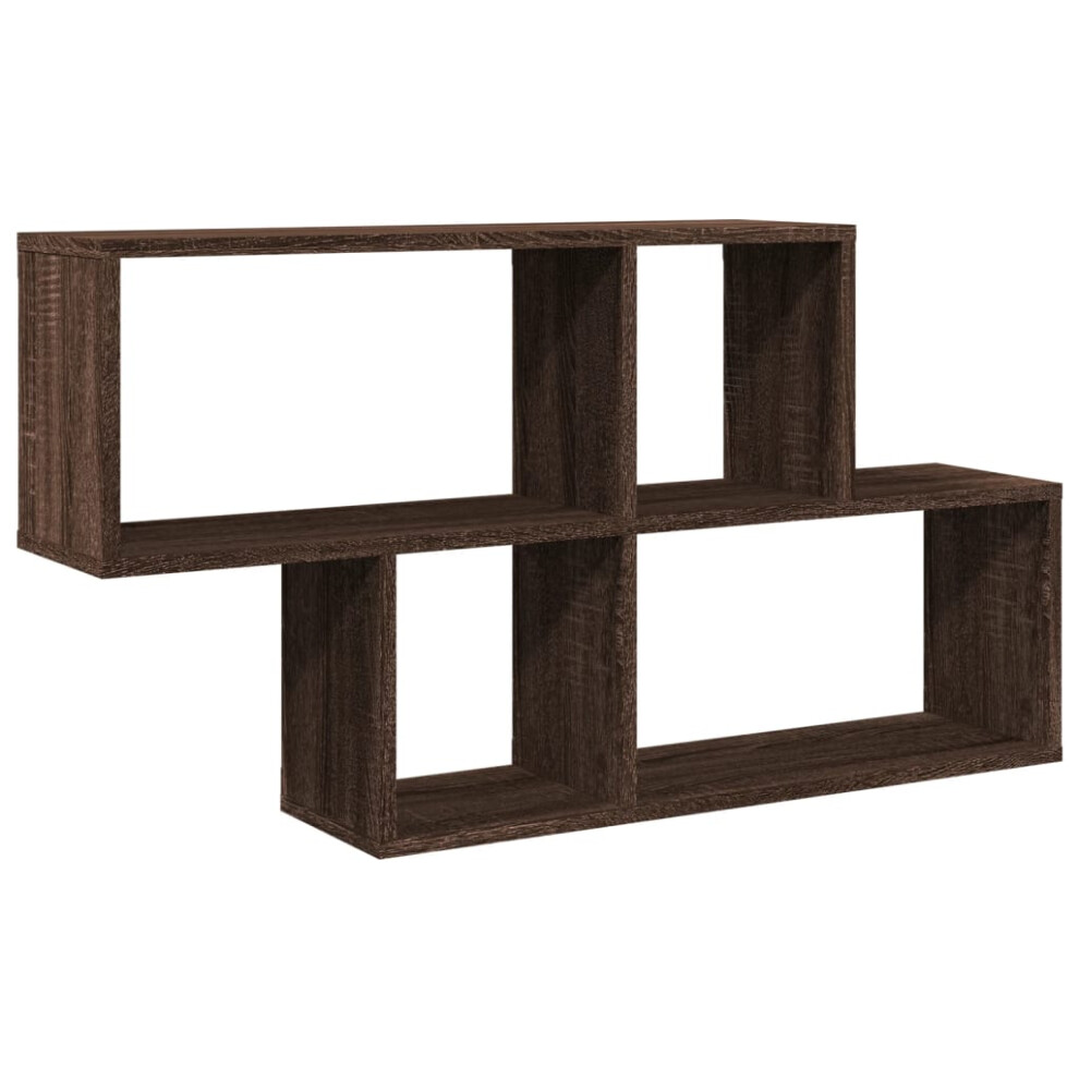 (brown oak) vidaXL Wall Shelf Floating Shelf Wall Storage Shelf Wall Rack Engineered Wood