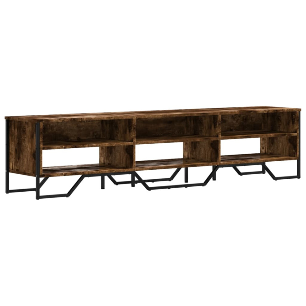 (smoked oak, 180 x 34 x 41 cm) vidaXL TV Cabinet TV Stand TV Unit Media Cabinet Grey Sonoma Engineered Wood