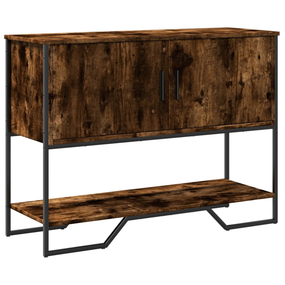 Vidaxl (Smoked Oak) Console Table End Table Accent Side Table Grey Sonoma Engineered Wood