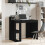 VidaXL (black) vidaXL Office Desk Computer Desk Writing Table Study Table Engineered Wood 3