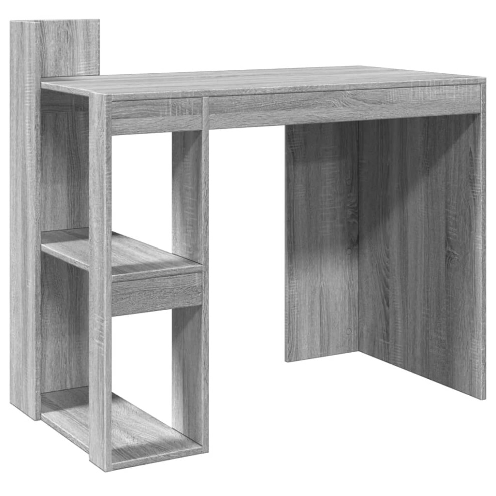 (grey sonoma) vidaXL Office Desk Computer Desk Writing Table Study Table Engineered Wood