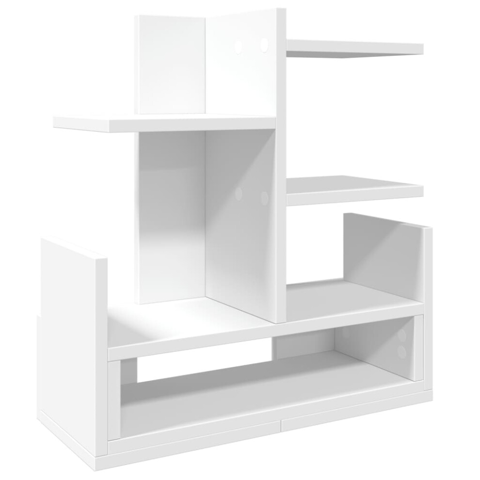 Vidaxl (White) Desk Organiser Office Tray Organiser File Organiser Engineered Wood