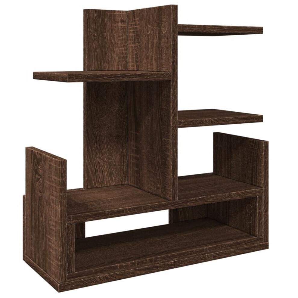 Vidaxl (Brown Oak) Desk Organiser Office Tray Organiser File Organiser Engineered Wood