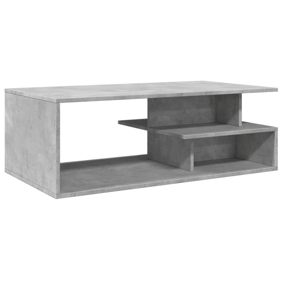 (concrete grey) vidaXL Coffee Table Hall End Table Accent Side Table Black Engineered Wood