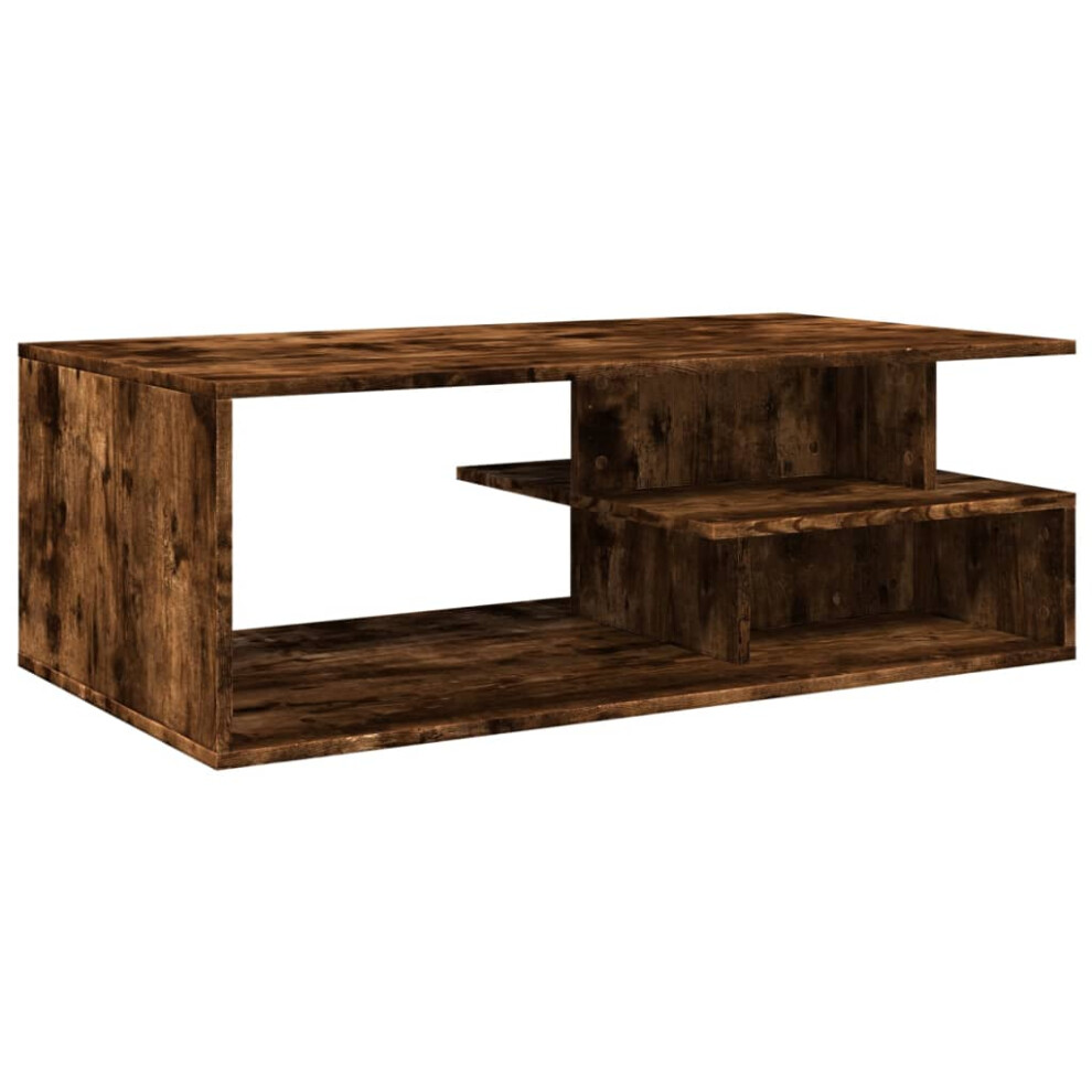 (smoked oak) vidaXL Coffee Table Hall End Table Accent Side Table Black Engineered Wood