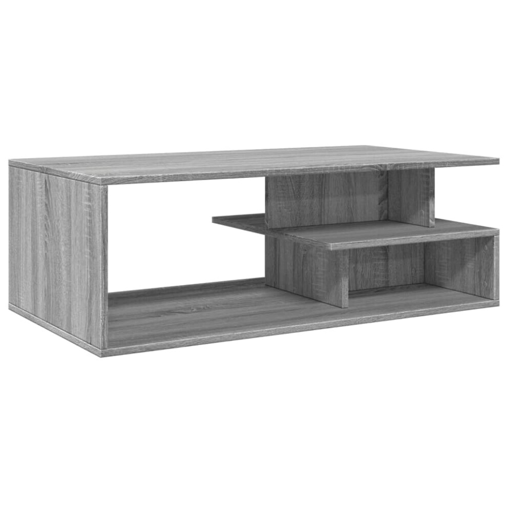 (grey sonoma) vidaXL Coffee Table Hall End Table Accent Side Table Black Engineered Wood