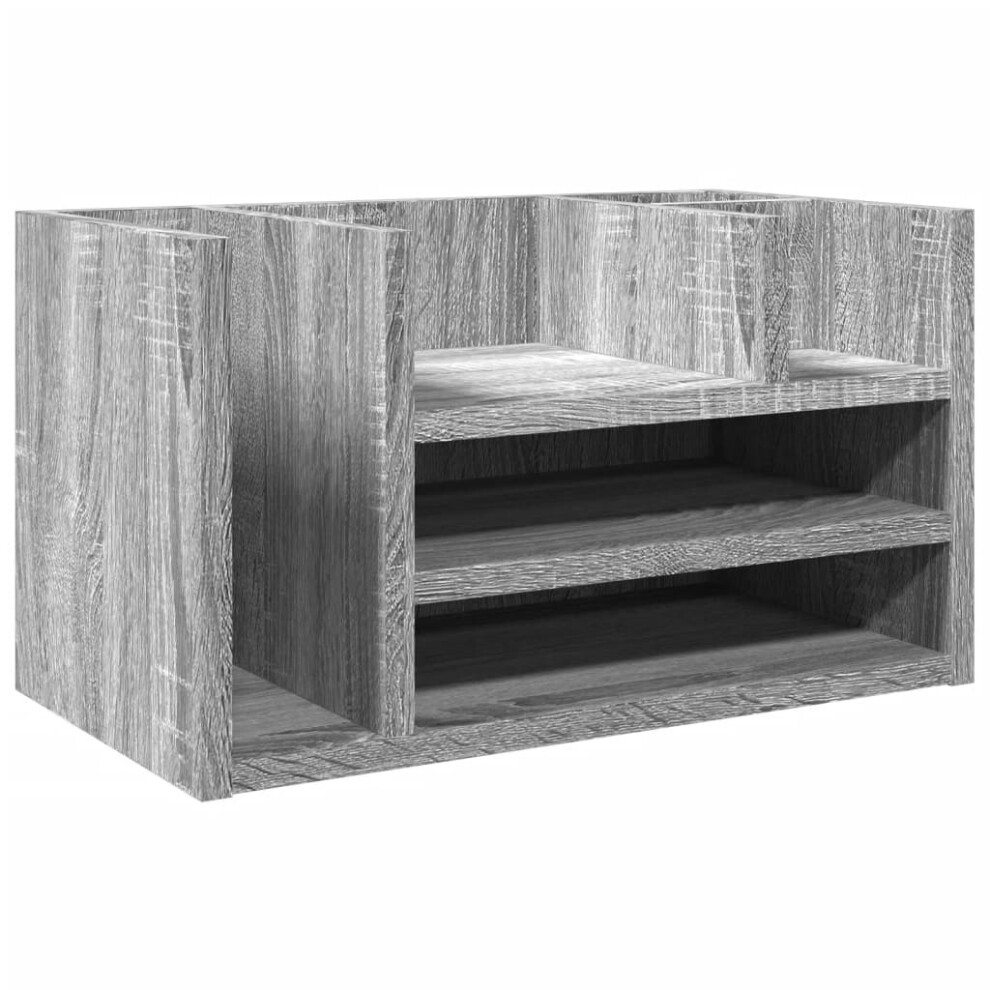 Vidaxl ( Sonoma) Desk Organiser Tray Organiser Office File Organiser Engineered Wood Grey