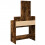 VidaXL (smoked oak) vidaXL Dressing Table with Mirror Cosmetic Table Vanity Desk Makeup Table 6