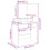 VidaXL (concrete grey) vidaXL Dressing Table with Mirror Cosmetic Table Vanity Desk Makeup Table 4