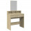 VidaXL (sonoma oak) vidaXL Dressing Table with Mirror Cosmetic Table Vanity Desk Makeup Table 2