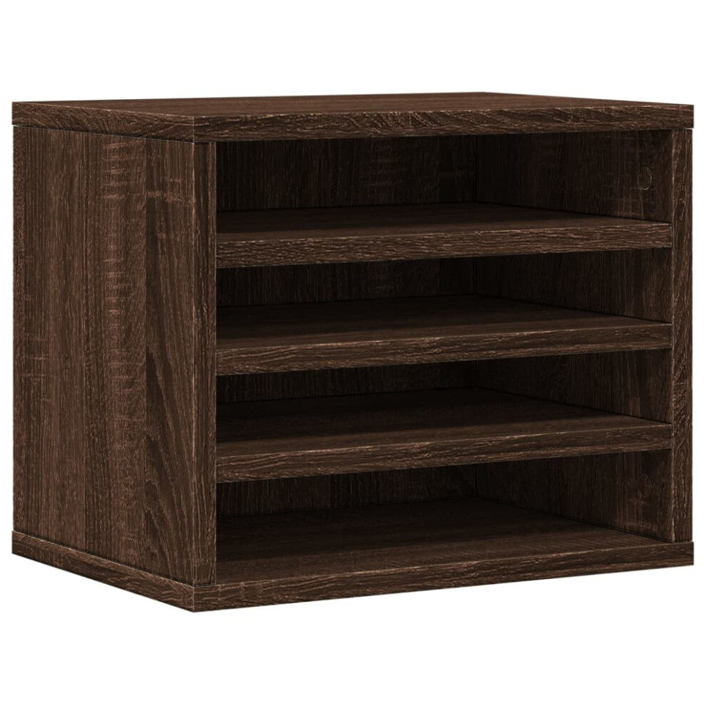 Vidaxl (Brown Oak) Desk Organiser Tray Organiser File Organiser Sonoma Oak Engineered Wood