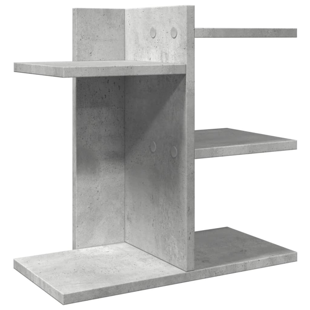 Vidaxl (Concrete Grey) Desk Organiser Tray Organiser File Organiser Smoked Oak Engineered Wood