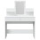 VidaXL (white) vidaXL Dressing Table with LED Cosmetic Table Vanity Makeup Table Grey Sonoma 5