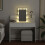 VidaXL (white) vidaXL Dressing Table with LED Cosmetic Table Vanity Makeup Table Grey Sonoma 3