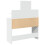 VidaXL (white) vidaXL Dressing Table with LED Cosmetic Table Vanity Makeup Table Grey Sonoma 7