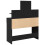 VidaXL (black) vidaXL Dressing Table with LED Cosmetic Table Vanity Makeup Table Grey Sonoma 7