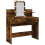 VidaXL (smoked oak) vidaXL Dressing Table with LED Cosmetic Table Vanity Makeup Table Grey Sonoma 2