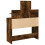 VidaXL (smoked oak) vidaXL Dressing Table with LED Cosmetic Table Vanity Makeup Table Grey Sonoma 7