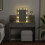 VidaXL (concrete grey) vidaXL Dressing Table with LED Cosmetic Table Vanity Makeup Table Grey Sonoma 3