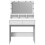 VidaXL (white) vidaXL Dressing Table with LED Cosmetic Table Vanity Makeup Table Smoked Oak 5