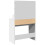 VidaXL (white) vidaXL Dressing Table with LED Cosmetic Table Vanity Makeup Table Smoked Oak 7