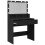 VidaXL (black) vidaXL Dressing Table with LED Cosmetic Table Vanity Makeup Table Smoked Oak 9