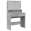 VidaXL (concrete grey) vidaXL Dressing Table with LED Cosmetic Table Vanity Makeup Table Smoked Oak 2